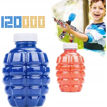 Dětská zbraň GELOVÉ KULIČKY HYDROGELOVÉ VODNÍ 120 000 KULIČEK DO PISTOLE KARABINY KVĚTIN