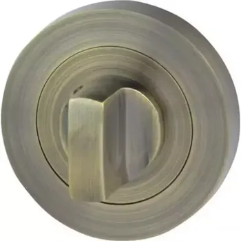 Dveřní kování Štít R13 WC antická mosaz