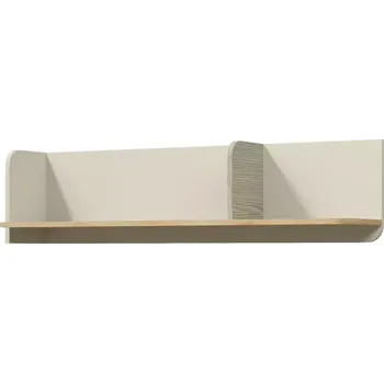 Obývací stěna Police Yuki 15 eukalyptus/Šedá béžová/Olejovaný dub