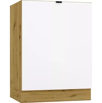 Kuchyňská skříňka Cosmo Gianna D60 PC P/L bílá alaska/kor. dub artisan
