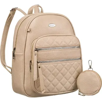 Oblečení a móda Dámský batoh z eko. kůže Rovicky R-PZP-01 BEIGE