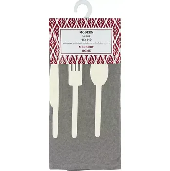 ubrus Běhoun na stůl MODERN šedý 45x140