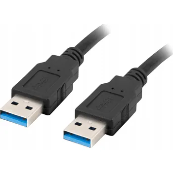 Datový kabel Kabel Lanberg USB-A/A 3.0, 0,5 m