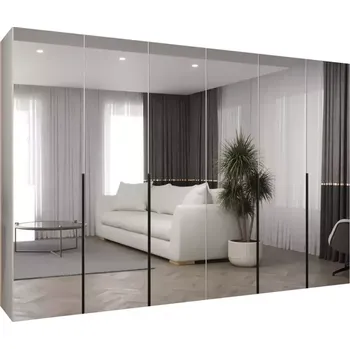 Předsíňová stěna Skříň Alicante III 300 bílá/černá