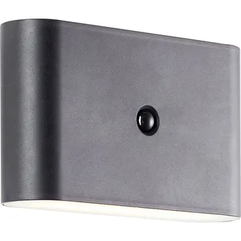 Venkovní osvětlení Brilliant Xino G80605/06 venkovní nástěnné LED osvětlení s PIR detektorem LED pevně vestavěné LED 34 W černá