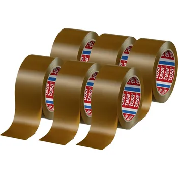 Izolační páska tesa tesapack 4124 PVC 04124-00096-00 balicí lepicí páska tesapack® 4124 hnědá (d x š) 66 m x 50 mm 6 ks