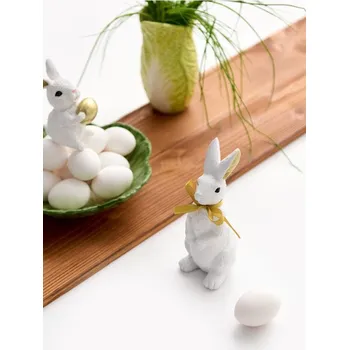 Velikonoční dekorace Sinsay - Stojící velikonoční dekorace ve tvaru zajíce - bílá - 276IJ-00X - 276IJ-00X-ONE