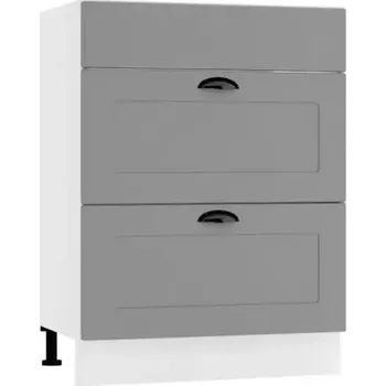 Kuchyňská skříňka Kuchyňská skříňka Adele D60PC S/2 zasl šedá mat/bílá