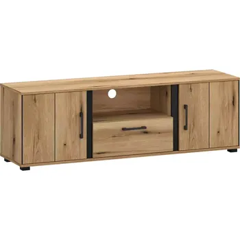 Obývací stěna TV stolek Kendal B 2d1s Light + Black