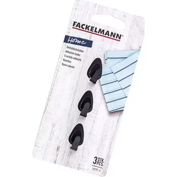 Háčky oválné malé 2,5cm inox black 61219