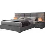 Postel Levanter 160 popelavě šedá/chrom