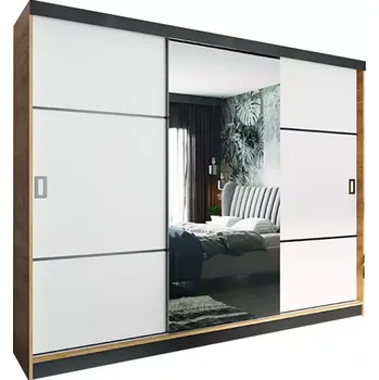 Kancelářská sestava Skříň Retro 200 3l Craft / Přední Bílý