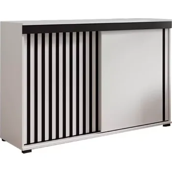 Předsíňová stěna Komoda Malani 140 bílá+černá