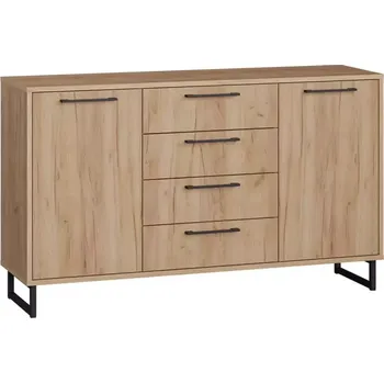 Kancelářská sestava Komoda 2D4S Remius dub craft zlatý