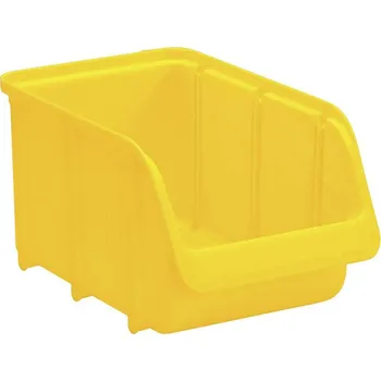 Úložný box Hünersdorff 673200 skladový box , (š x v x h) 240 x 145 x 125 mm, žlutá, 1 ks