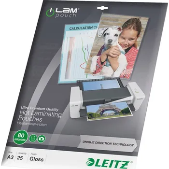 Kalkulačka Leitz laminovací folie A3 80 micron lesklý 25 ks