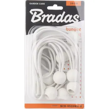 kempingová skříňka Upínací gumy s kuličkou, Bungee Cord Ball 10 ks x 20 cm