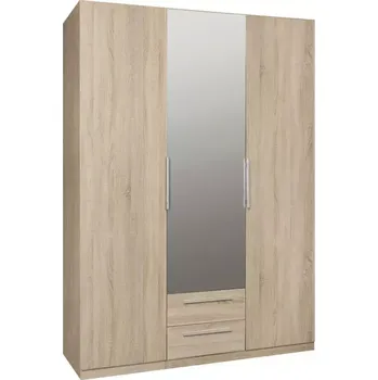 Kancelářská sestava Skříň Cadixo 150cm 2d2s1l Cdxs83s-D30 Dub Sonoma/Zrcadlo