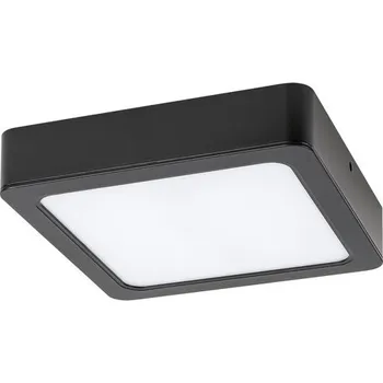 Stropní Svítidlo čtvercový černý neutrální barva světla do kuchyně Rabalux