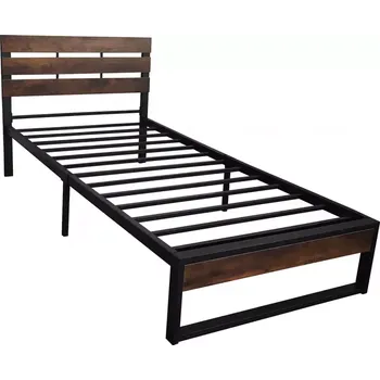 Ložnicová sestava Postel Loft YH0521 90 černý/dark vintage wood