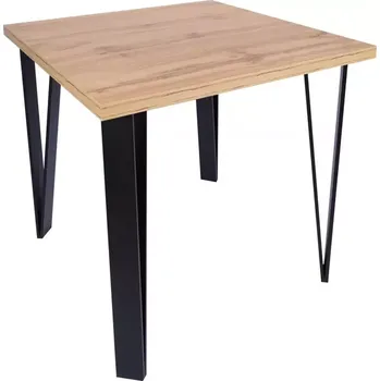 Jídelní set Stůl Karlos 90x90 dub wotan