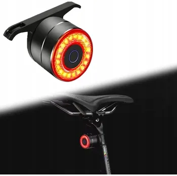 Cyklosvítilna VÝKONNÁ ČERVENÁ ZADNÍ LED SVĚTLO NA KOLO IPX6 voděodolné, výdrž až 60 hodin