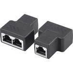 Modulární rozbočení RJ45 LAN Ethernet 1x female/2x female