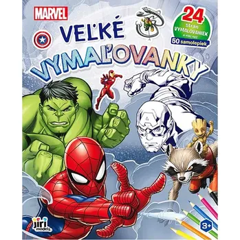 omalovánky Velké omalovánky Marvel se samolepkami