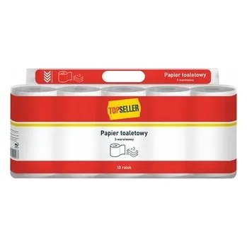 Toaletní papíry Suchý toaletní papír bez vůně TOPSELLER 10 ks