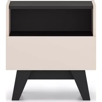 Noční stolek Noční stolek Freshion kašmír/černá