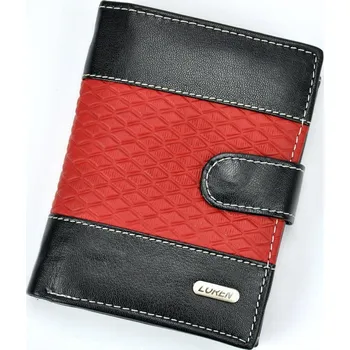 Peněženka Pánská peněženka Loren N4L-DDG černá, červená