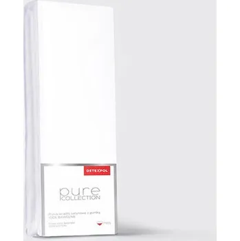 Prostěradlo Detexpol Saténové napínací prostěradlo Pure Collection bílá 220X200 ZG