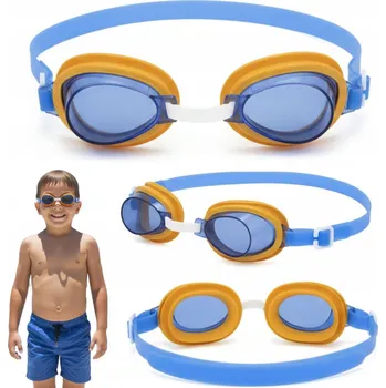 Plavecké brýle Plavecké brýle pro děti modré okuláry na bazén, do bazénu i jezera