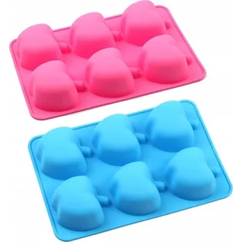 Forma na pečení Silikonová formička na mýdlo JABLKO apple x6