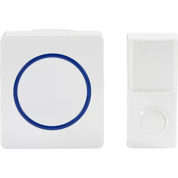 Domovní zvonek Baseline 70708 bezdrátový gong kompletní sada bezbateriový, piezo, se jmenovkou