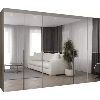 Předsíňová stěna Skříň Alicante III 300 kašmír/stříbrná