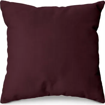 Polštář DEKORAČNÍ POLŠTÁŘ BORDÓ 50x50 POLŠTÁŘ, OZDOBNÁ NA POHOVKU NEBO POSTEL