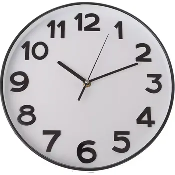 Hodiny Plastové nástěnné hodiny PLO001 30.5x30.5x4.4 cm