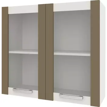 Kuchyňská skříňka Charlotte 80udc latte/oak grey craft