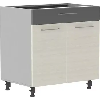 Kuchyňská skříňka Kuchyňská skříňka Next D80S/1 Bělená Douglaska/Antracitová