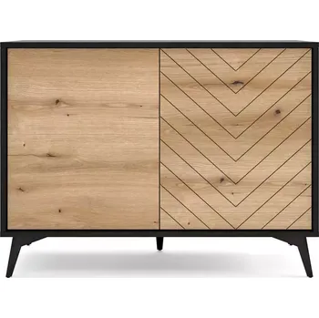 Kancelářská sestava Komoda Diamond K104 dub evoke/černá