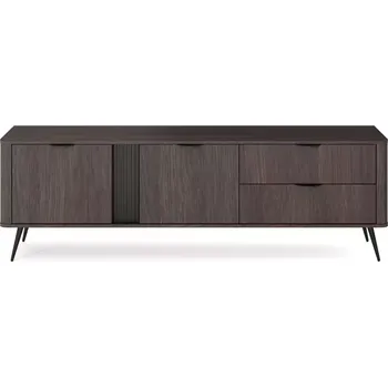 Obývací stěna Tv stolek Veris E 195 2D2S dub dunin/černá