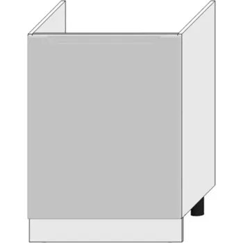 Kuchyňská Skříňka Zoya D60zl Pl Světle Šedá Mat/Bílý