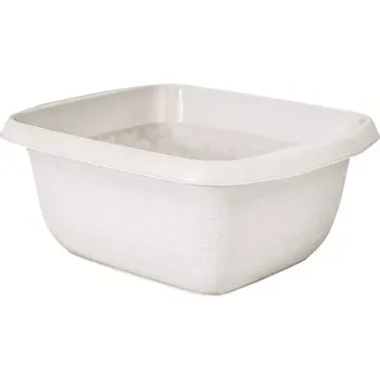 Miska obdelník Cotton 16l bílá antik