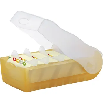 Kartotéka HAN CROCO 998-613 kartotéční krabice oranžová, průsvitná max. počet karet: 500 karet DIN A8 na šířku vč. 100 linkovaných karet