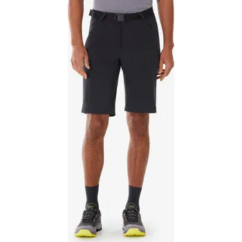 QUECHUA Pánské turistické dlouhé kraťasy MH 500 48 ČERNÁ