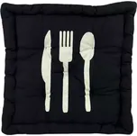 Podsedák na židli MODERN černý 42x42+8