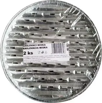 Zahradní gril Party alu grilovací miska kulatá 34x2cm 2ks. 48163