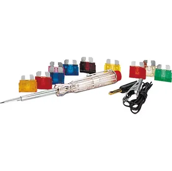 Auto-moto Pojistky nožové 10ks + Zkoušečka 6/12/24V