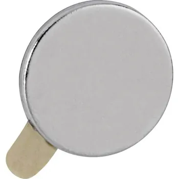 Kancelářský nábytek Maul neodymový magnet (Ø x v) 10 mm x 1 mm disk, samolepicí stříbrná 20 ks 6167196